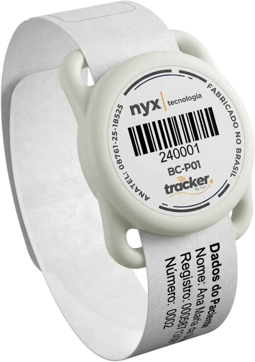 Pulseira com beacon para pacientes
